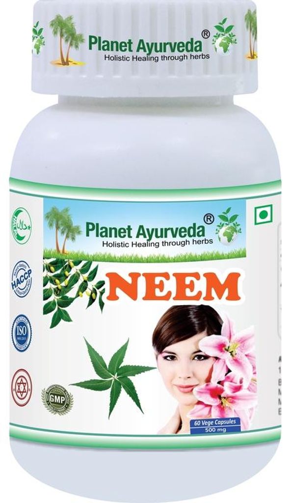 Neem - Disintossicazione, Problemi della pelle - 500 mg, 60 Immagine del prodotto 