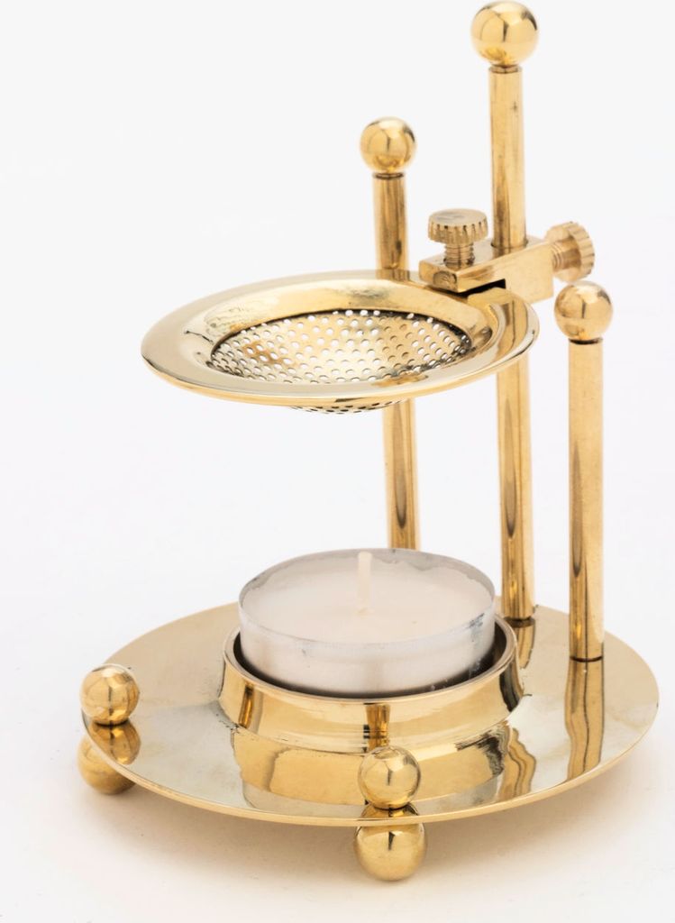 Räucherstövchen ca.10 cm Messing - für Weihrauch und Produktbild 