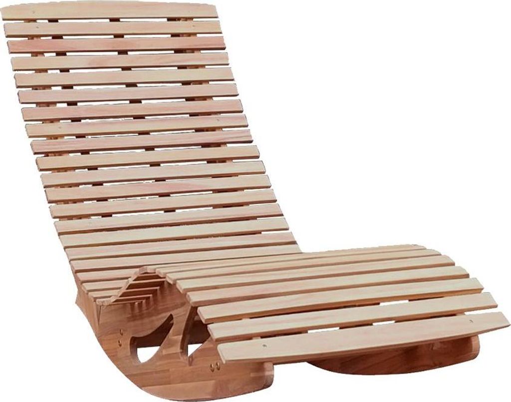 HC Garten & Freizeit Ergonomische Schwungliege / Saunaliege Produktbild 