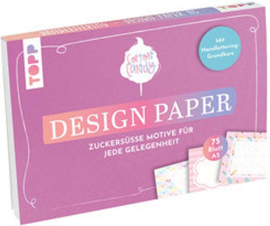 Handlettering Design Paper Block Baumwolle Candy A5