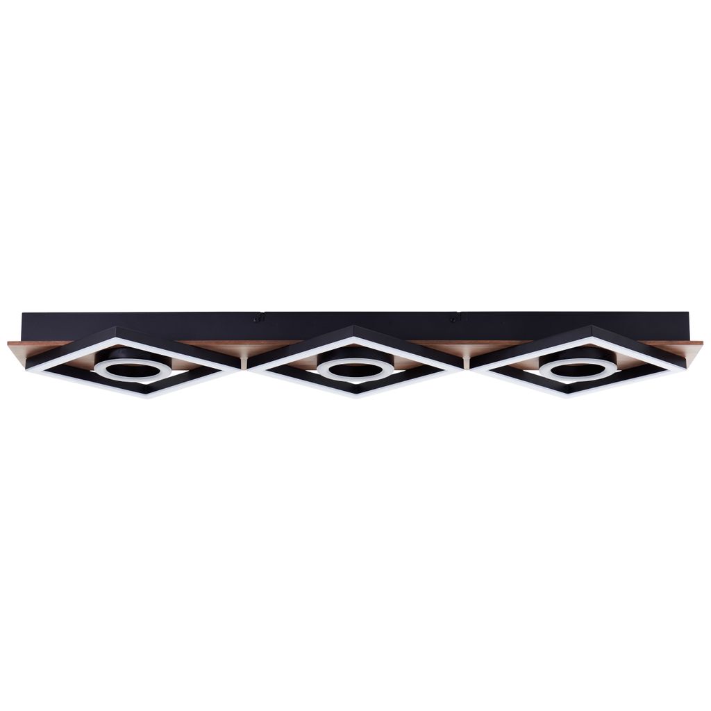 BRILLIANT schwarze LED Deckenleuchte MAUREEN | 88x28cm | Produktbild 