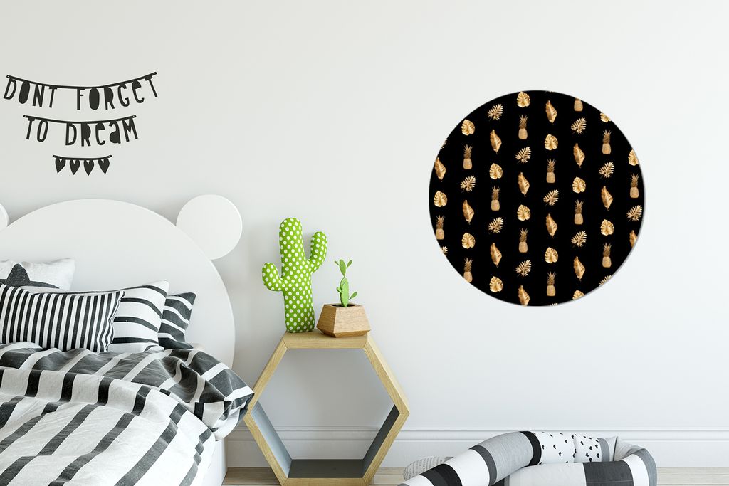 MuchoWow - Wand Kreis - Das Schlafzimmer - Die Bilder - Wandmalerei - Kunst für das Haus - das Plastik