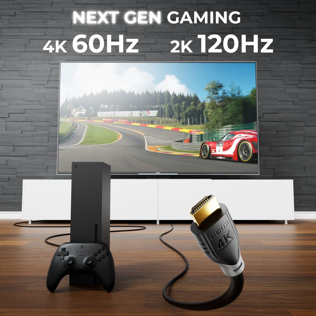 deleyCON 3,0m HDMI Kabel 2.0 a/b - HDR 10+ UHD 2160p Produktbild 4