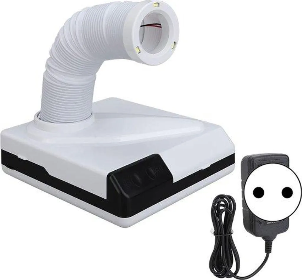 Aspirateur de manucure 60W avec 3 LED pour ongle en acrylique et gel