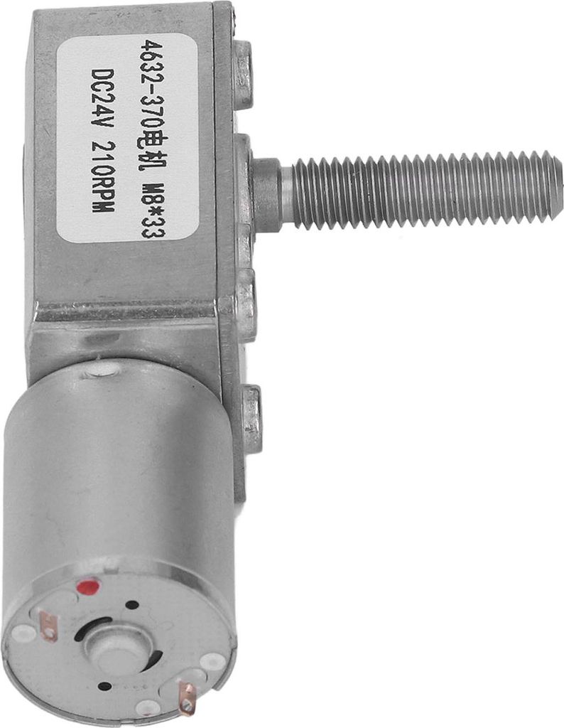 Turbo-Schneckengetriebemotor mit hohem Drehmoment, Mikrogetriebe, DC 24 V, M8x33 mm, Elektrowerkzeuge, 210 U/min