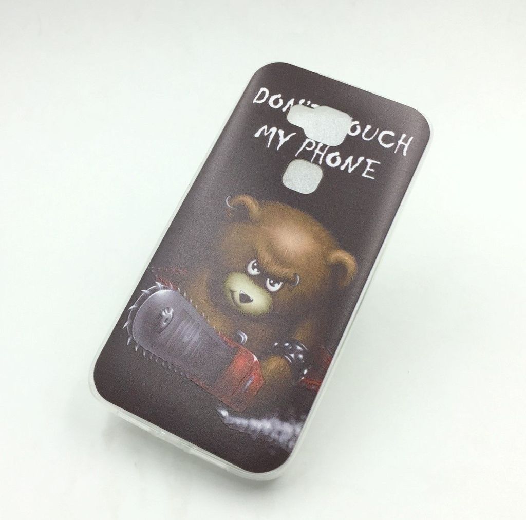 Handyhülle Schutzhülle für Huawei G8 Case Cover Bumper Etuis Silikon Schwarz
