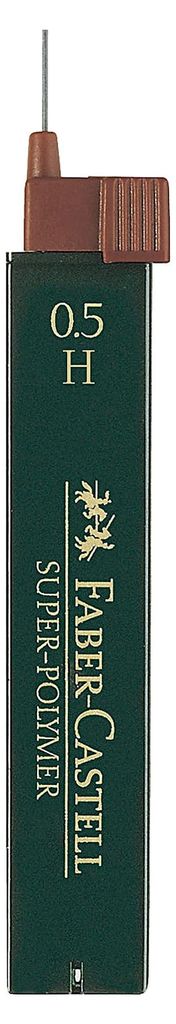 Faber-Castell Mine fine SUPER POLYMER 120511 H 0,5mm 12p. Image du produit 
