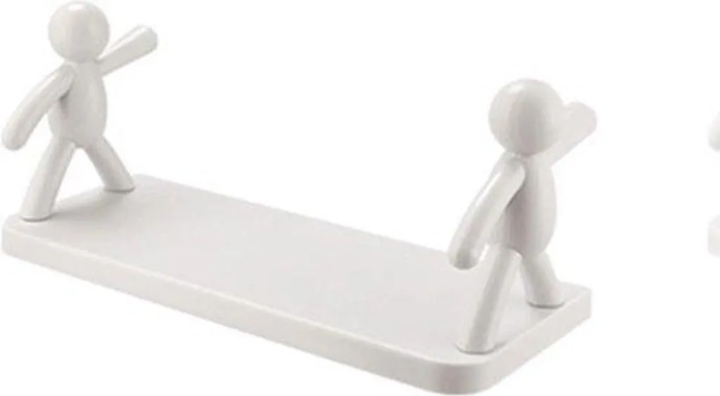Étagère de salle de bain plastique blanc anti-rouille pour rangement humide