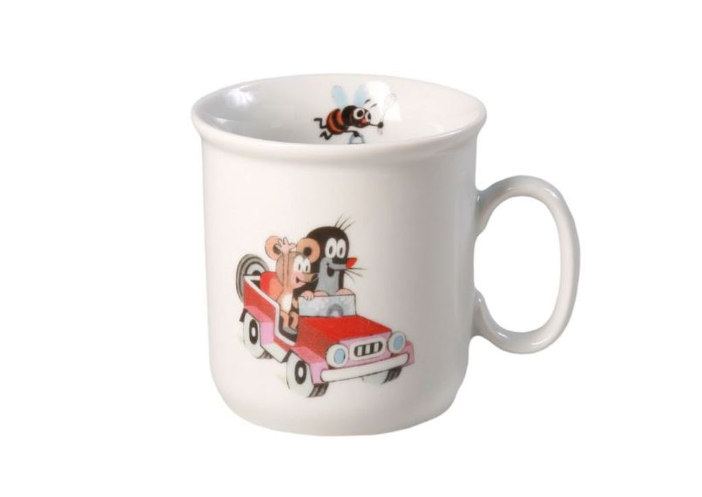 Krteček a autíčko, dětský hrnek 250 ml, český porcelán Thun Obrázek produktu 