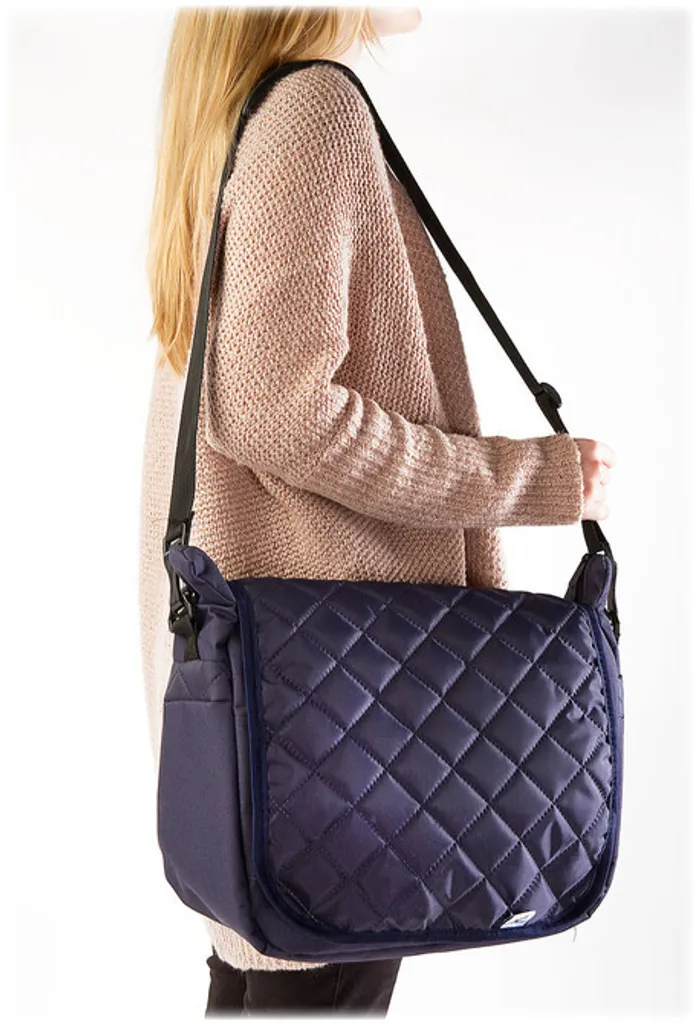 Sac de Poussette Noir Matelassé avec Fixation Universelle et Robuste - 6