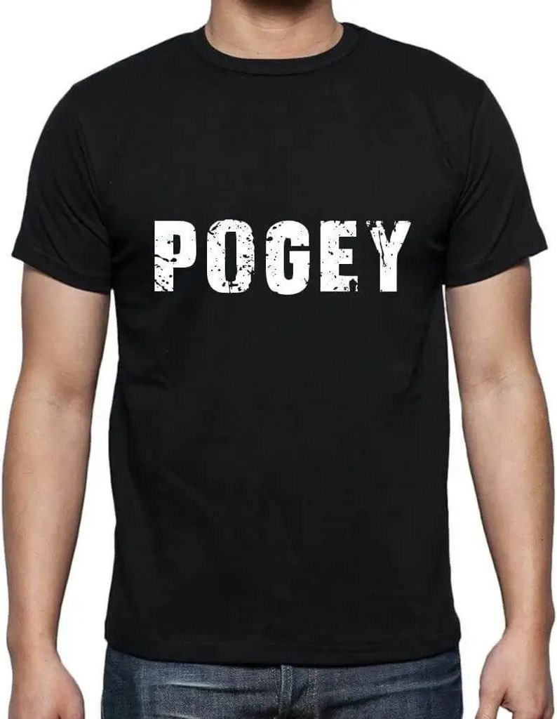 Herren Grafik T-Shirt Pogey Öko-Verantwortlich Vintage Jahrgang Kurzarm Lustige Druck Geburtstag Geschenk Mann