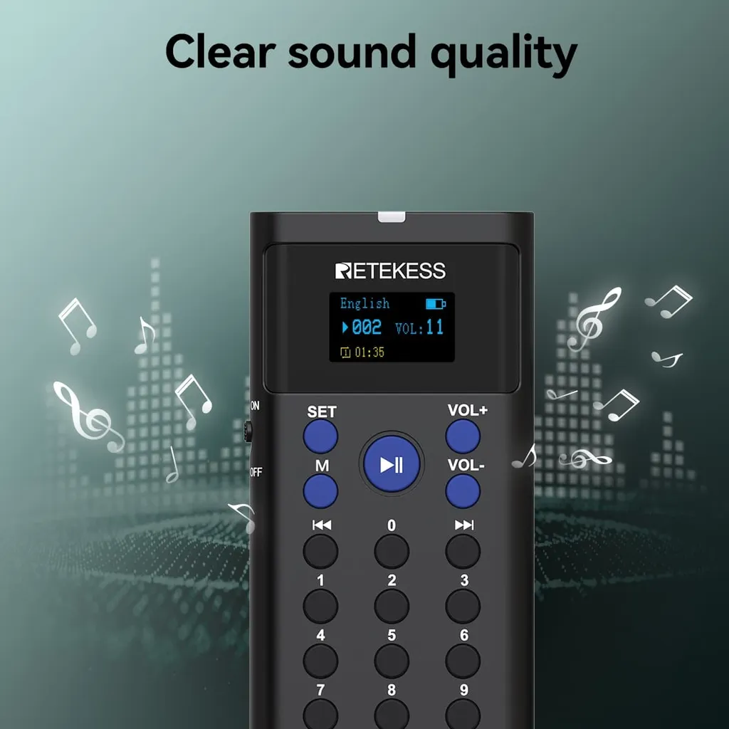 Système d'autoguidage Bluetooth Retekess TT128 pour Musées et Expos