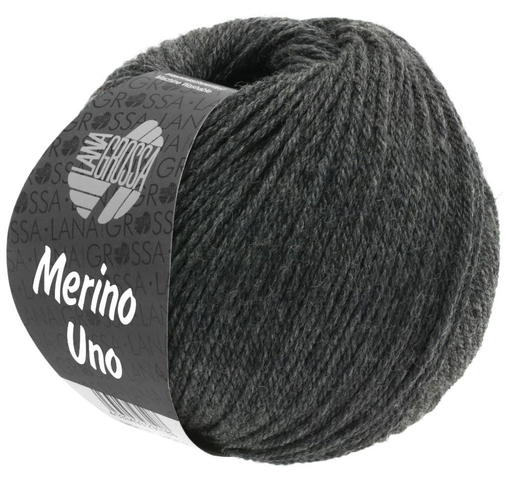 Lana Grossa - Merino Uno 0011 dunkelgrau Produktbild 