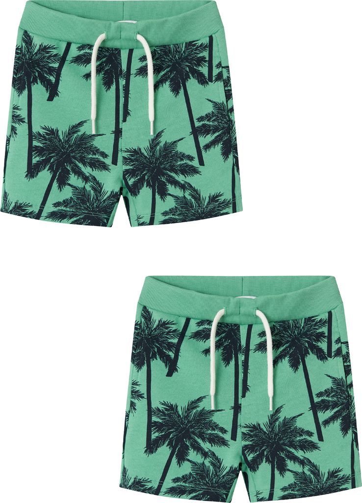 NAME IT Shorts 2er-Set elastischer Bund Kordelzug Größe:
