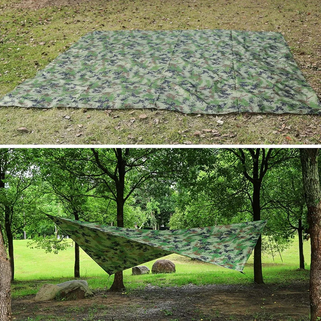 Bâche Camping Protection Solaire et Imperméable en Tissu Haute Densité