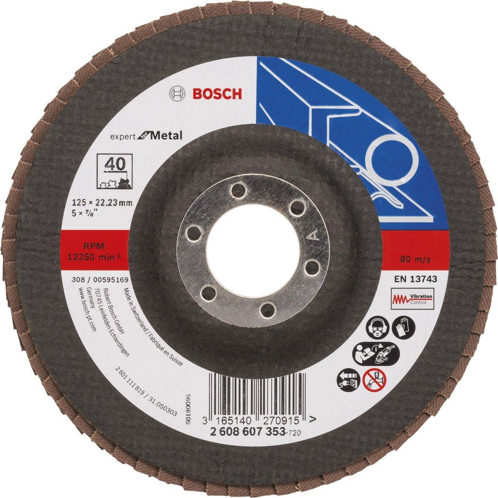 Lamelový kotúč X551 Expert for Metal, rovný, 125 mm, 40, Obrázok produktu 