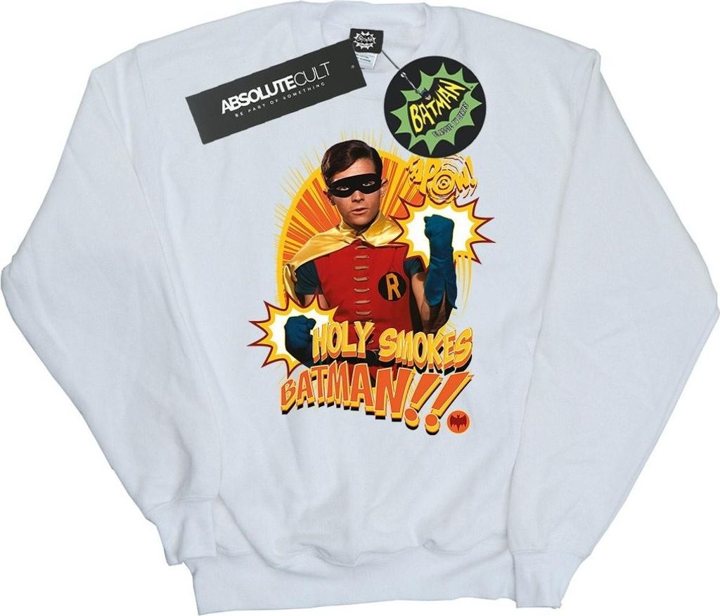 DC Comics - "Holy Smokes" Sweatshirt für Damen BI10730 (XL) (Weiß)