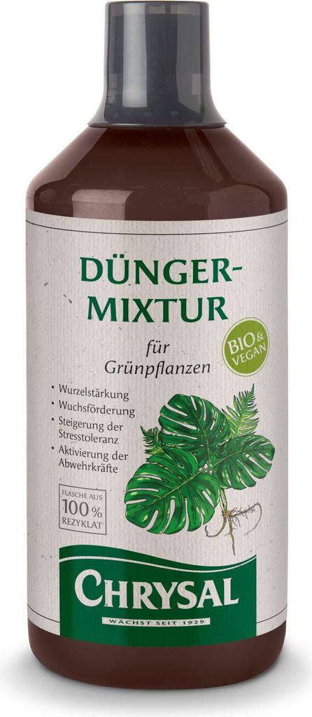 Chrysal Vegane -Dünger-Mixtur für alle Grünpflanzen - 1000 ml