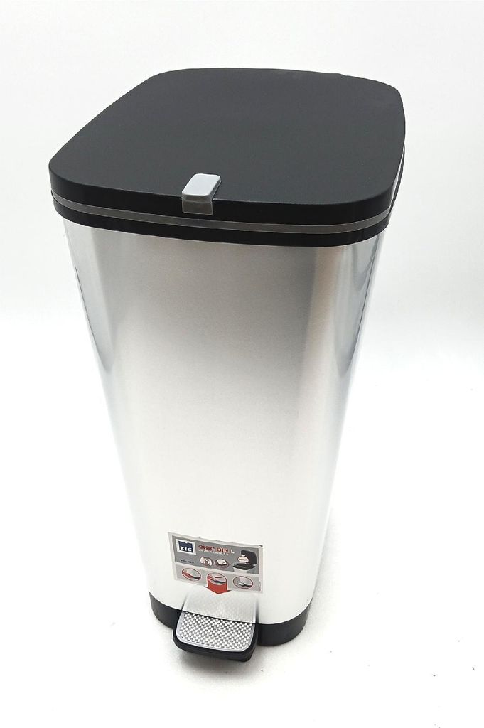 Keter Chic Bin L Stahl Treteimer mit Verriegelungsring Produktbild 