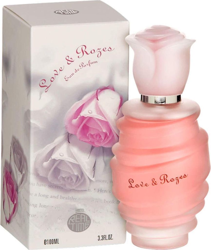 RT Eau de Parfum LOVE & ROZES - Parfüm für Damen - blumig & pudrige Noten, - 100ml - Duftzwilling / Dupe