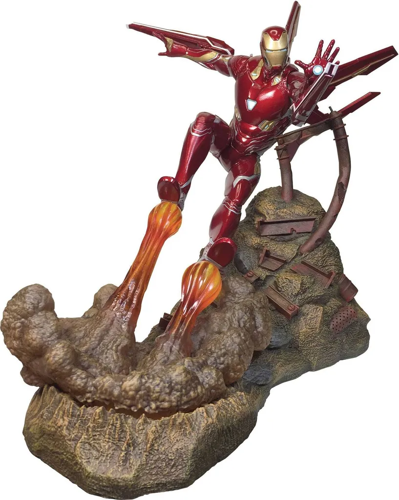 Statue Marvel Iron Man MK50 Avengers pour Décoration Geek et Vitrine