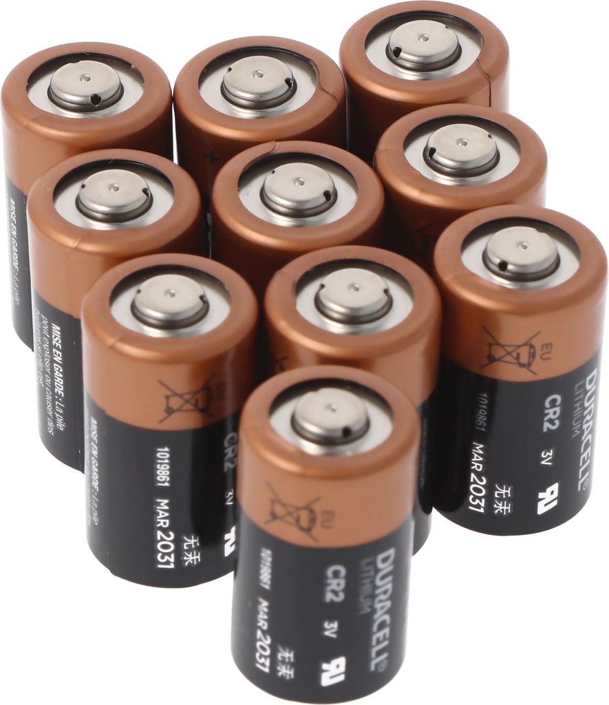 10x Duracell Photobatterie CR2 Lithium 3V max. 900mAh Produktbild 
