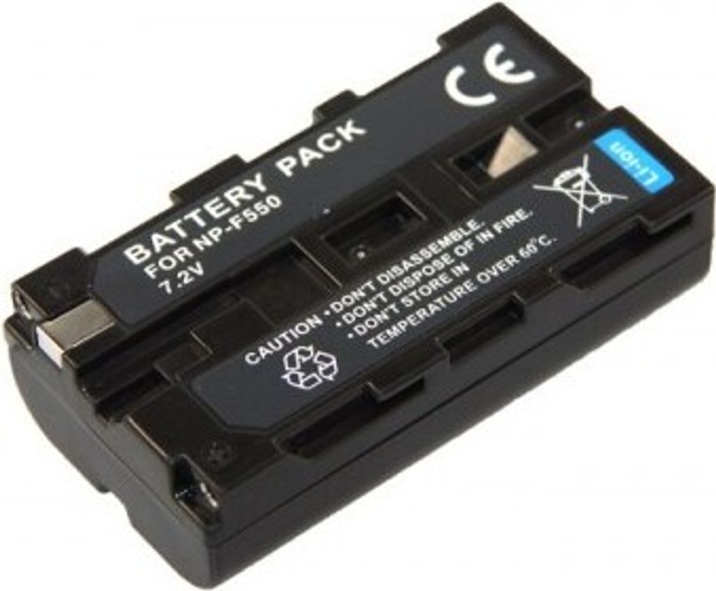 OTB 2121001 Lithium Ionen (Li-Ion) Akku fÃ1/4r Sony Camcorder, 2200 mAh Kapazität, Akkutyp Sony NP-F550