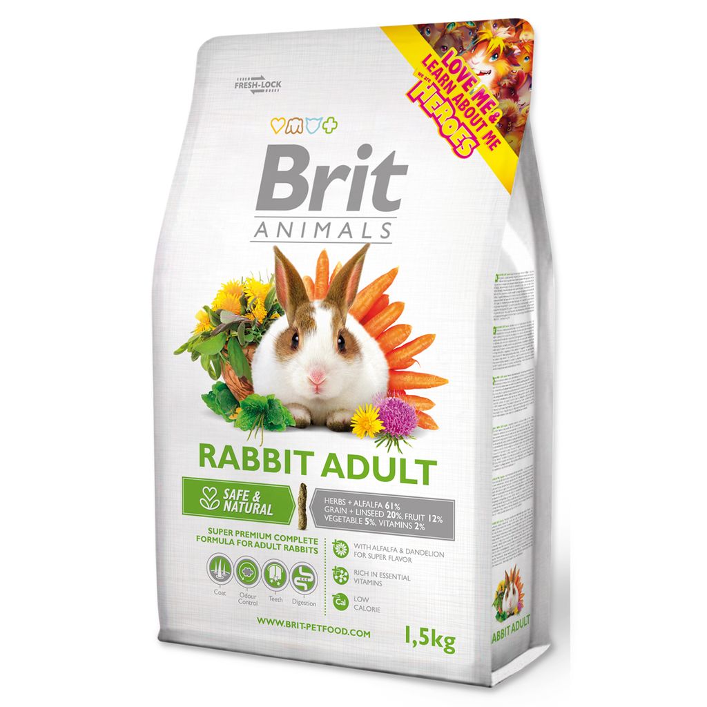 Brit Animals Rabbit Adult Complete 1,5kg Zdjęcie produktu 