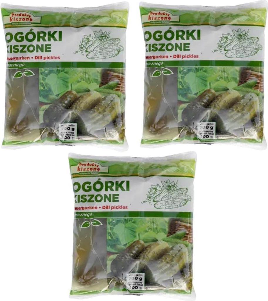 3 x Kaluzna Salzgurken – Sauergurken im Beutel, 800 g, Produktbild 