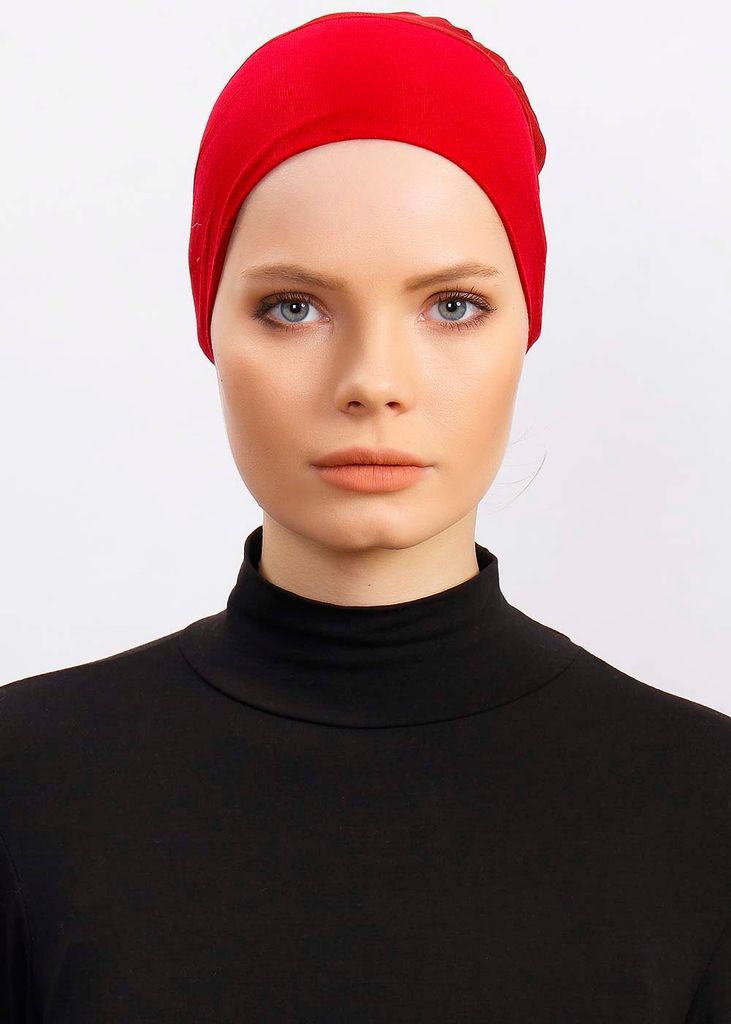 Clima Fit Hijab BONE Schlauchbonnet Bordeaux Kopftuch Untertuch Tesettür Esarp Scarf