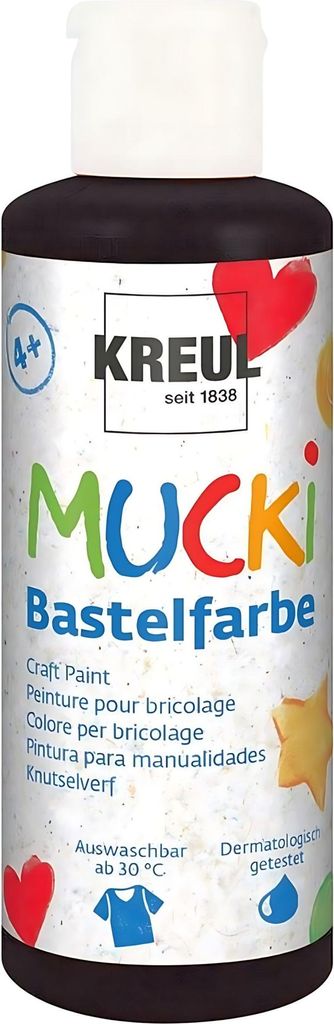 KREUL 24114 - Mucki Bastelfarbe für Kinder, 80 ml in Produktbild 