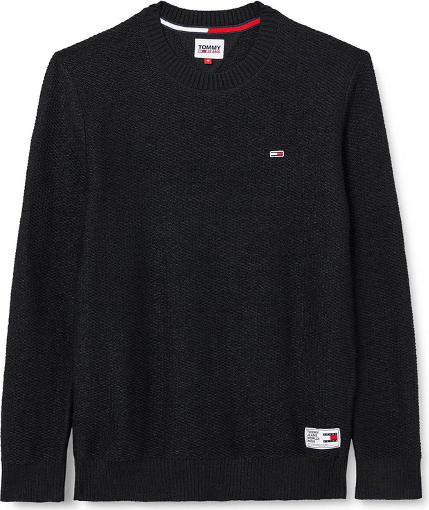 TOMMY HILFIGER Pullover Herren Textil Schwarz SF16570 - Größe: M