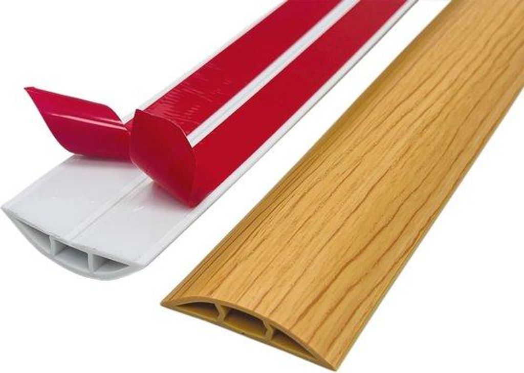 Selbstklebender PVC-Kabelschutz und -Hülle - Kabelschutz für Böden in Haus und Büro
