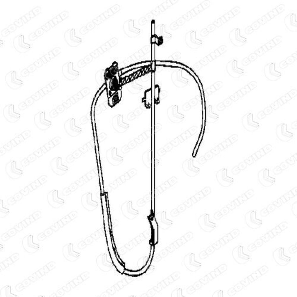 COVIND 060/164 Manuell Fensterheber Rechts für IVECO EUROCARGO I-III