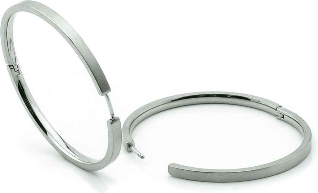 Boccia Titanium 0508-01 Damen Creolen Titan Silber Produktbild 