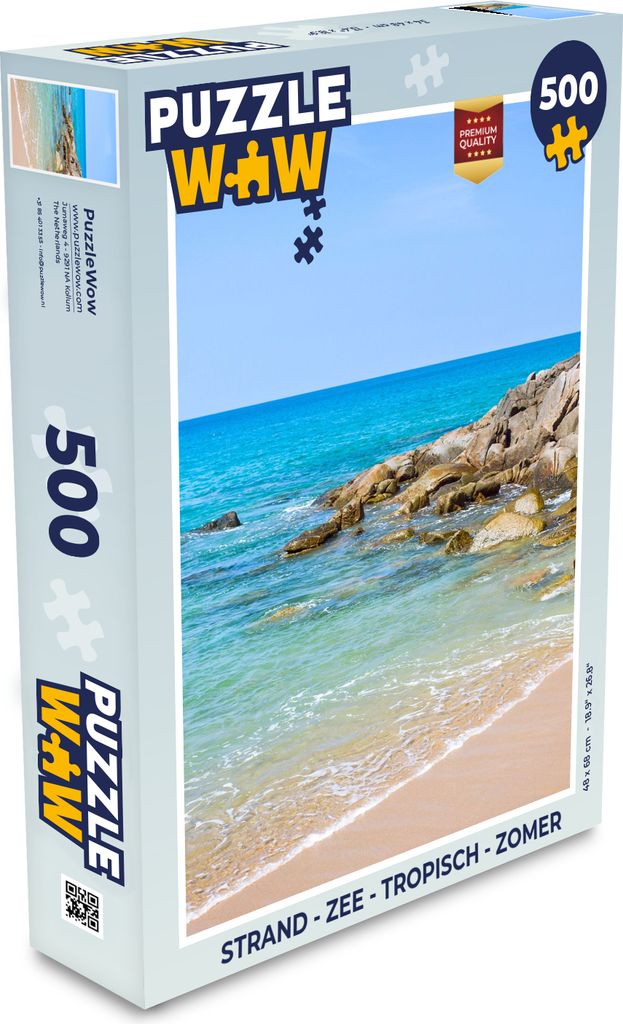 MuchoWow Puzzle 500 Teile Strand - Meer - Tropisch - Sommer - Denken - Spiel - Toy