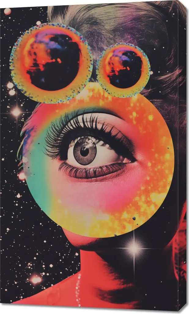 Image Œil dans le cosmos 60 x 100 cm : Fini les murs vides et tristes
