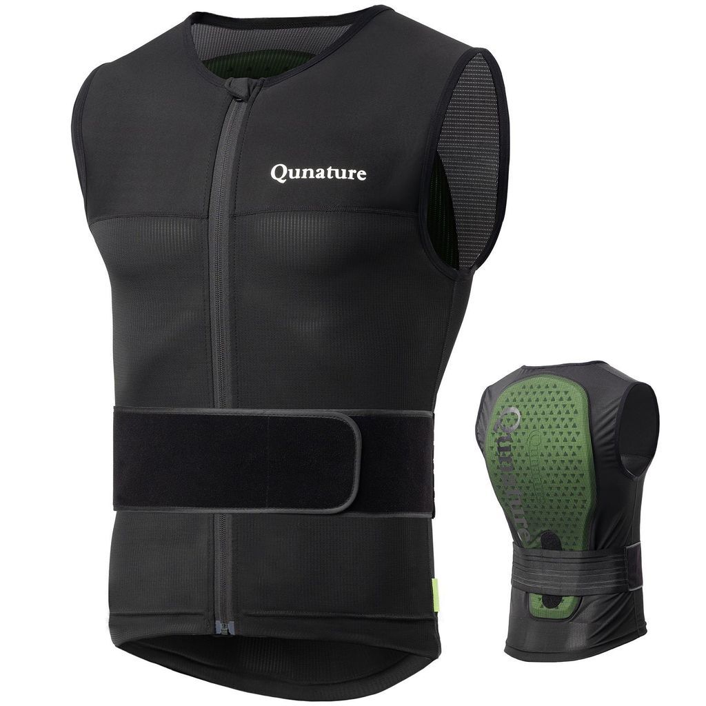 Qunature Rückenschutzweste Ski Rückenprotektor Motorrad Rückenschutz Schutz Weste NEU L