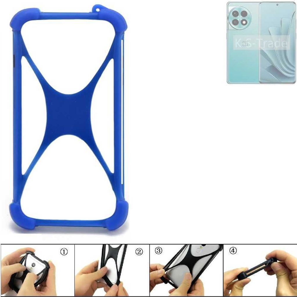 K-S-Trade Handy Hülle kompatibel mit OnePlus Ace 2 Pro Silikon Schutzhülle Cover Case Bumper Silikoncase TPU Softcase Schutz Hülle Smartphone