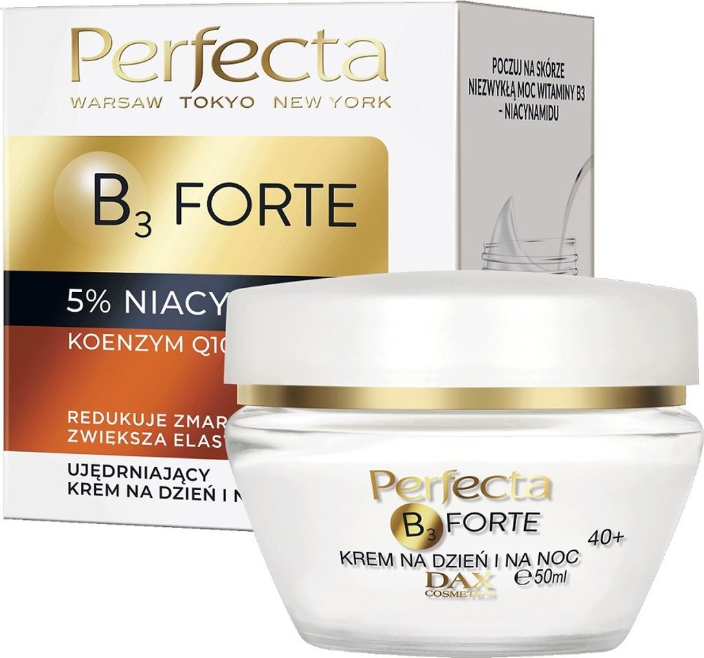 Perfecta B3 Forte Straffende Tages- und Nachtcreme 40+ mit 5% Niacinamid, 50 ml