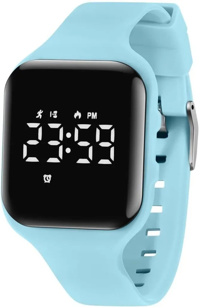 Orologio Sportivo Ragazzi Contapassi e Cronometro in Silicone Morbido
