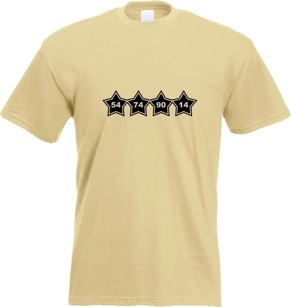 Kiwistar - T-Shirt - Khaki - 54, 74, 90, 14 Deutschland Sterne Motiv Bedruckt Funshirt Design Print - mit Motiv Bedruckt - Funshirt Design - Sport ...