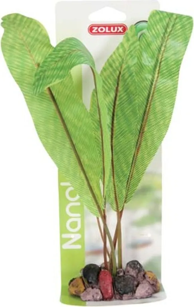 ZOLUX Pianta decorativa per acquario per ciottoli foglie allungate 26,5cm, Z352063