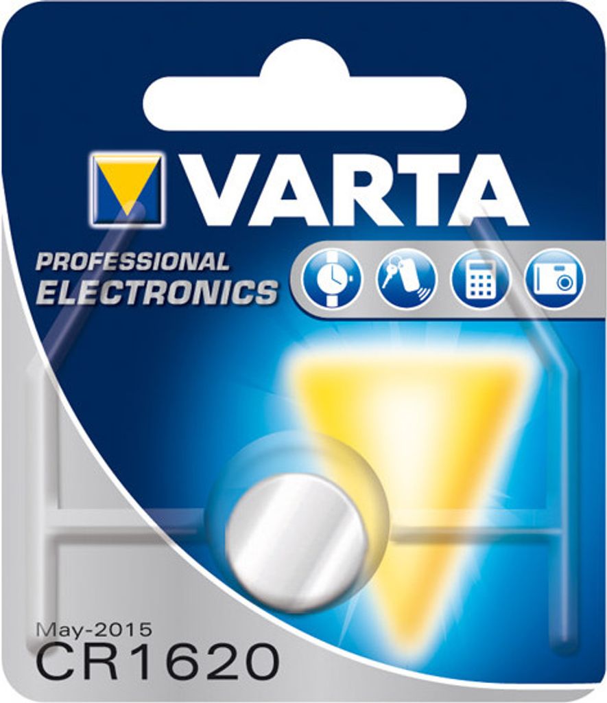 VARTA Knopfzellenbatterie Electronics CR1620 Lithium Produktbild 15