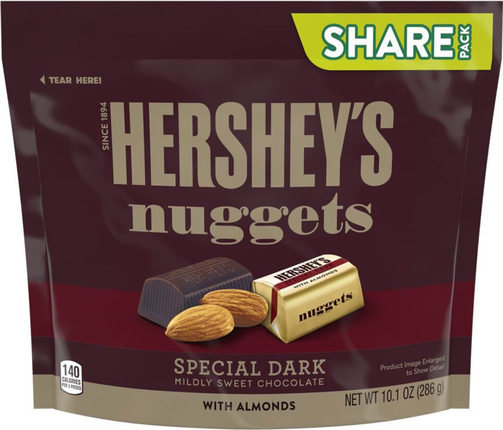 Hershey's Nuggets Special Dark with Almonds Share Pack (8 x Produktbild 