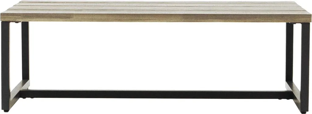 Table basse Flow FURNLUX 110cm en Chêne Sable et Graphite pour salon