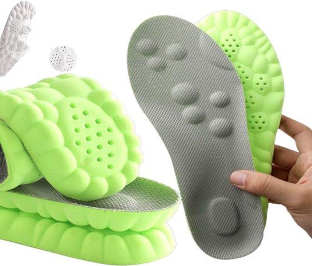 Sportinlegzolen für Sportschuhe - Memory Foam - Comfort Massage - Größe 35-36 - Ersatzbar - atmungsaktiv und schlagabsorbierend - für Training ...
