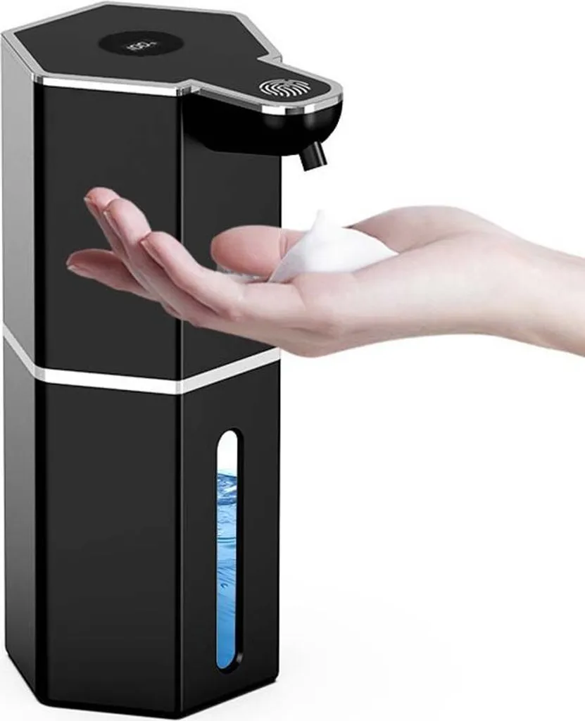 Distributeur de savon infrarouge avec écran LED et batterie rechargeable