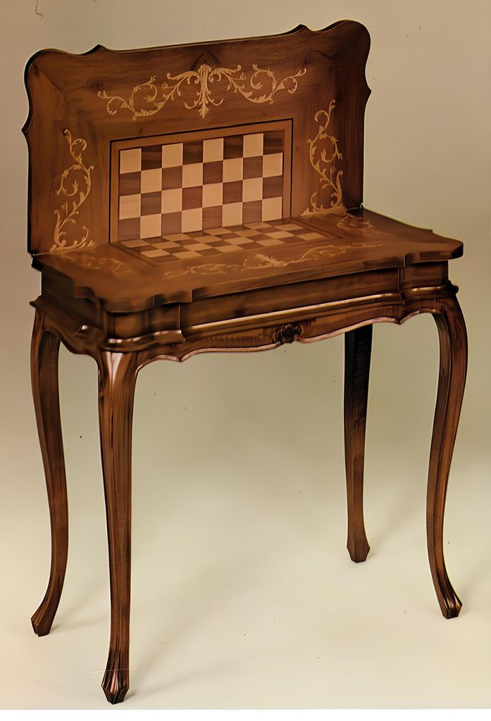 Spieltisch Schach Schachtisch Tisch Holz Tische Das Spiel Möbel Antik Stil Neu