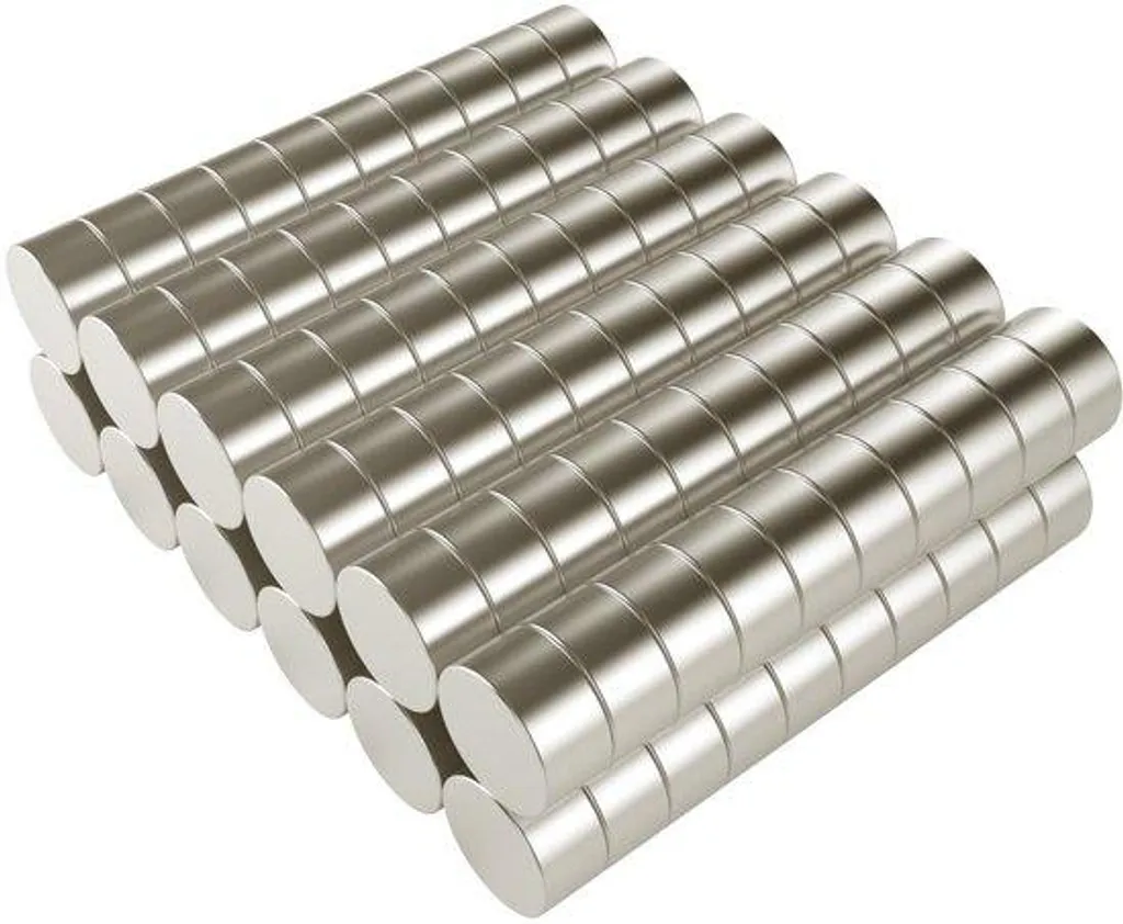 Aimants puissants 6x3 mm en acier nickelé pour réfrigérateur et mémo